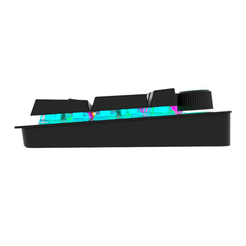 Teclado Mecanico Fantech Maxpower MK853 V2, Rainbow, Switch Vermelho, Preto, MK853V2-BK-RD