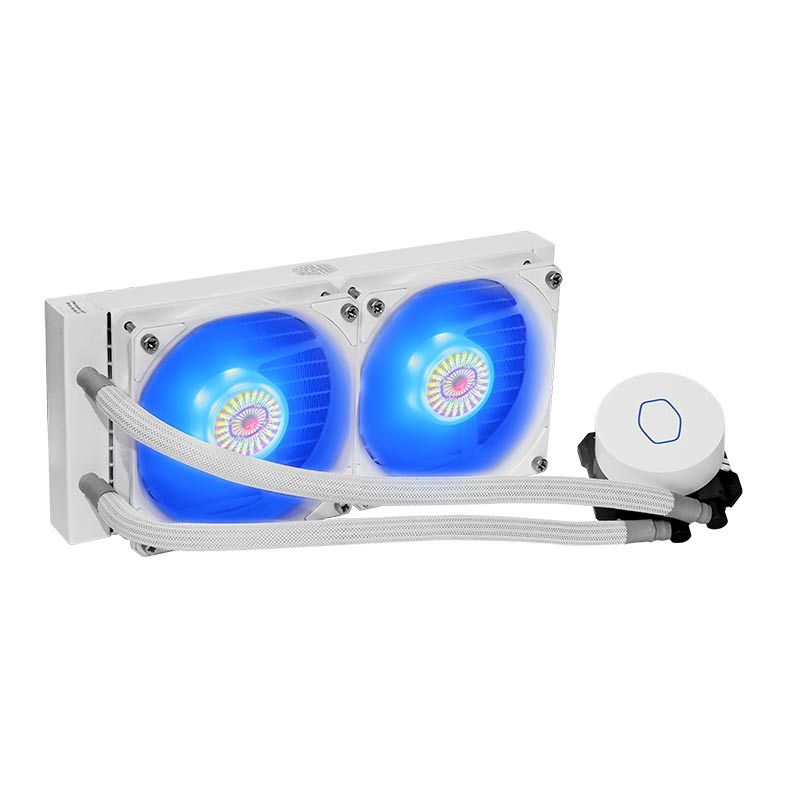 Water Cooler Cooler Master MasterLiquid 240mm ML240L V2 RGB White Edition, MLW-D24M-A18PC-RW