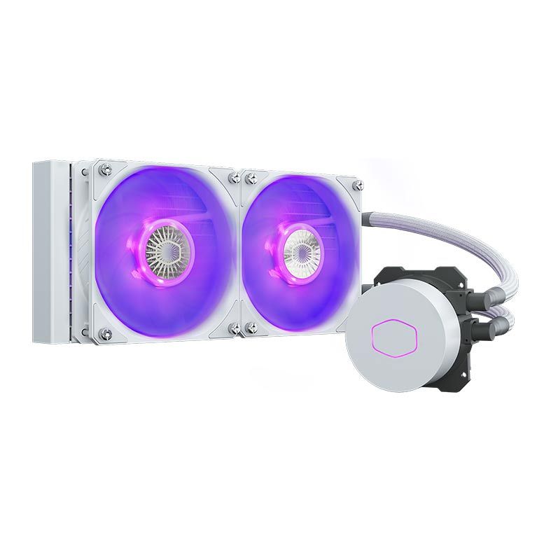 Water Cooler Cooler Master MasterLiquid 240mm ML240L V2 RGB White Edition, MLW-D24M-A18PC-RW
