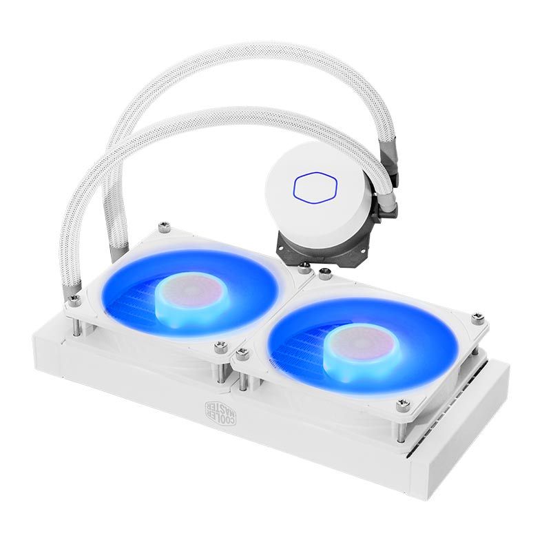 Water Cooler Cooler Master MasterLiquid 240mm ML240L V2 RGB White Edition, MLW-D24M-A18PC-RW