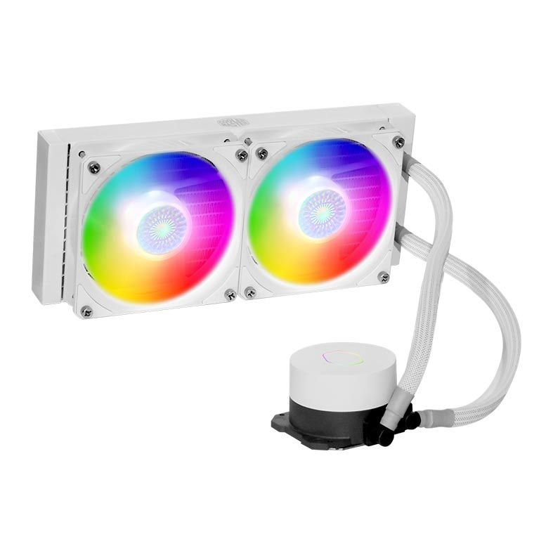 Water Cooler Cooler Master MasterLiquid ML240L V2 ARGB White Edition, 240mm, MLW-D24M-A18PW-RW