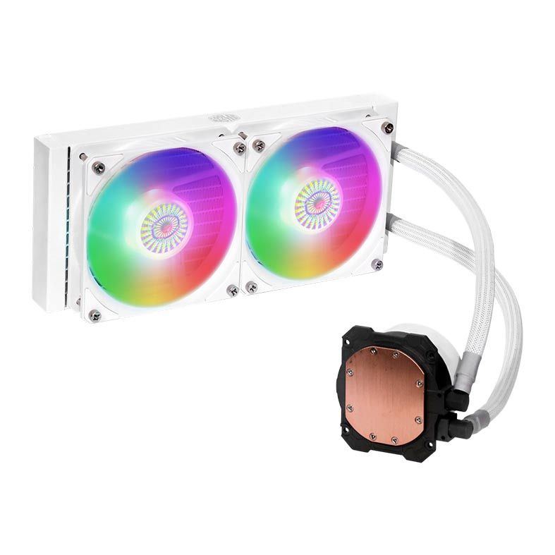 Water Cooler Cooler Master MasterLiquid ML240L V2 ARGB White Edition, 240mm, MLW-D24M-A18PW-RW