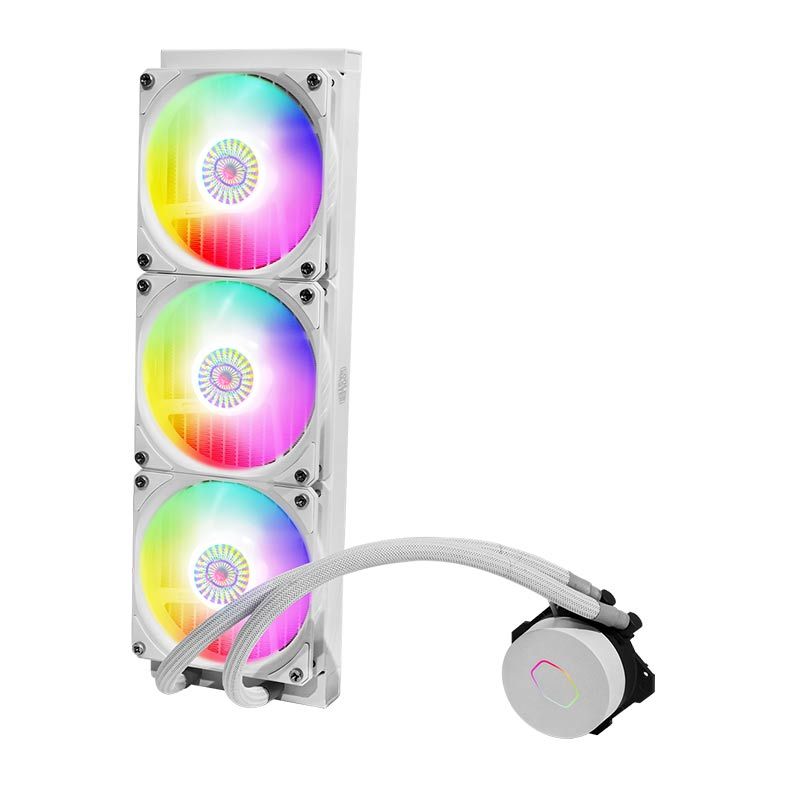 Water Cooler Cooler Master MasterLiquid ML360L V2 ARGB 360mm White Edition, MLW-D36M-A18PW-RW