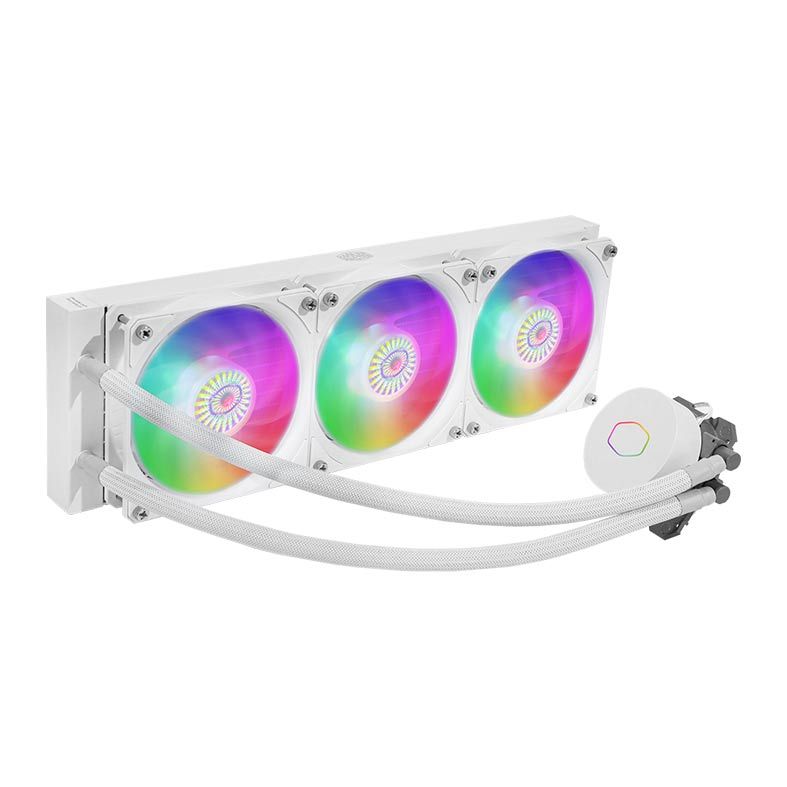 Water Cooler Cooler Master MasterLiquid ML360L V2 ARGB 360mm White Edition, MLW-D36M-A18PW-RW
