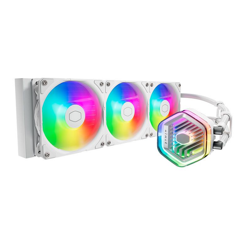 Water Cooler Cooler Master MasterLiquid 360 Atmos , RGB, 360mm, Branco, MLX-D36M-A25PZ-RW
