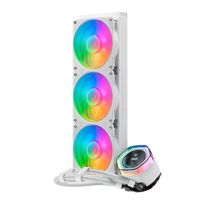 Water Cooler Cooler Master Masterliquid 360 ION, ARGB, 360mm, Branco, MLY-D36M-A24PZ-RW