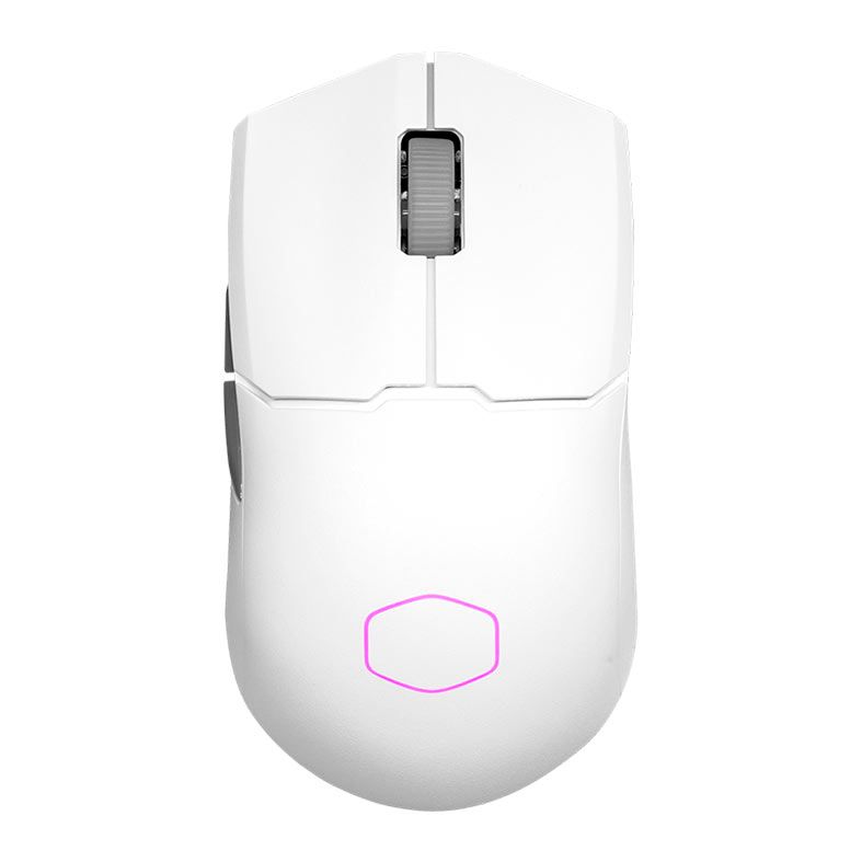 Mouse Gamer Cooler Master MM712, Wireless, RGB, 19000DPI, 6 Botoes, Branco Fosco, MM-712-WWOH1