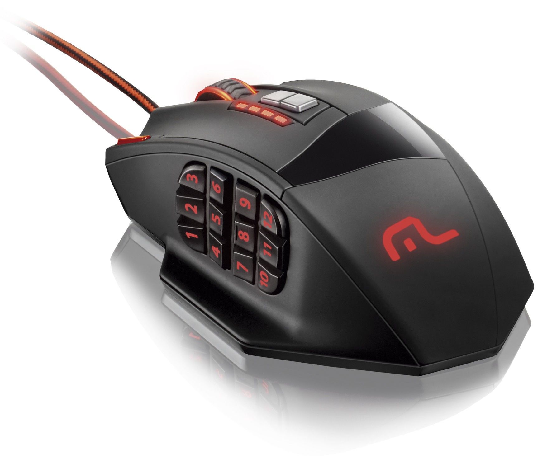 Mouse Gamer Multi Warrior 4000Dpi 18 Botoes Preto, MO206