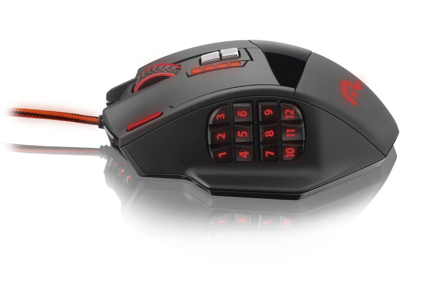 Mouse Gamer Multi Warrior 4000Dpi 18 Botoes Preto, MO206