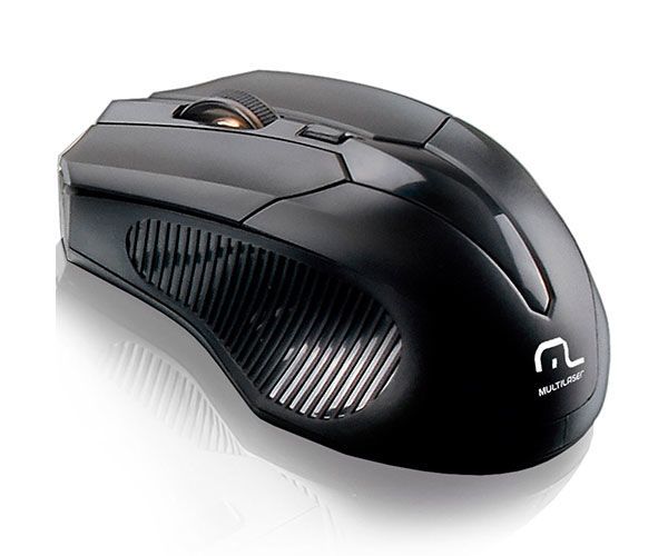 Mouse Multi Sem Fio 2.4Ghz 1600 Dpi USB Preto, MO221