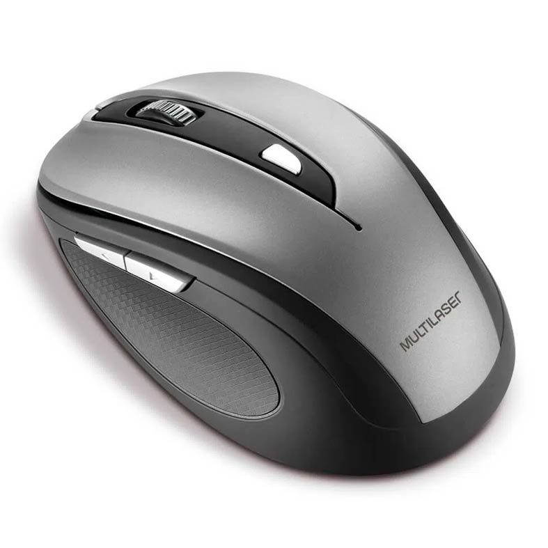 Mouse Multi Comfort Sem Fio 1600Dpi Preto/Cinza, MO238