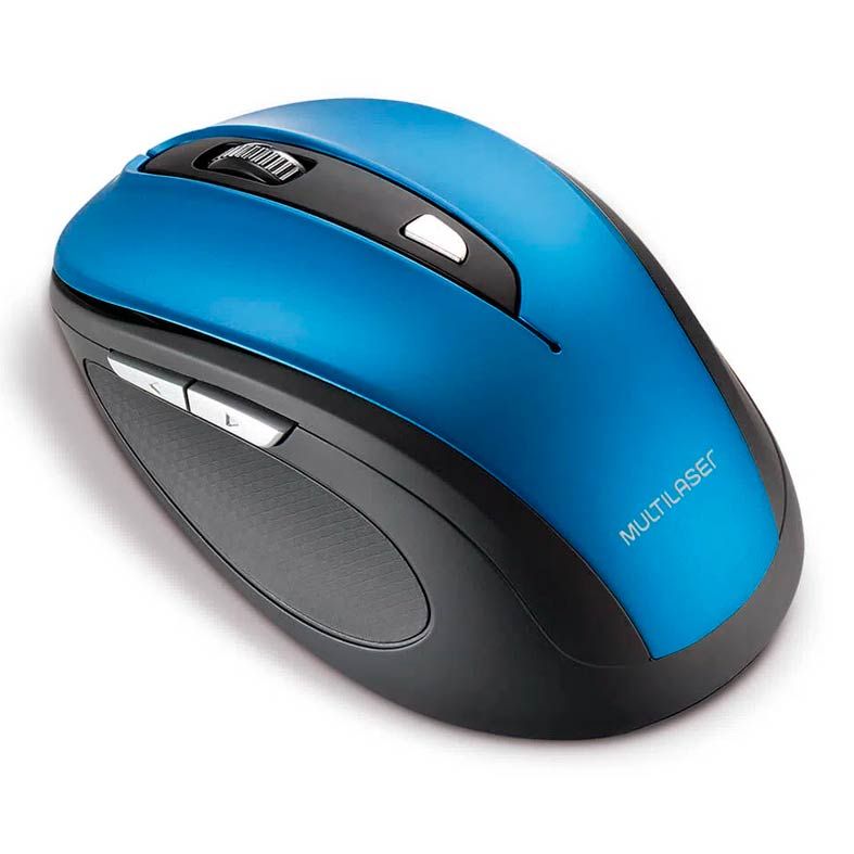 Mouse Multi Comfort Sem Fio 1600Dpi Preto/Azul, MO240