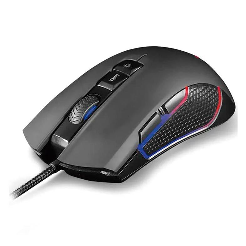 Mouse Gamer Multi Warrior Perseus RGB 4000DPI 9 Botoes USB, MO275