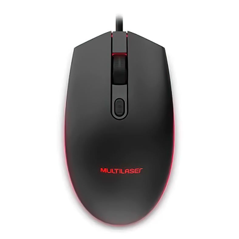Mouse Gamer Multi MO298, Led 7 Cores, 2400DPI, Preto, MO298