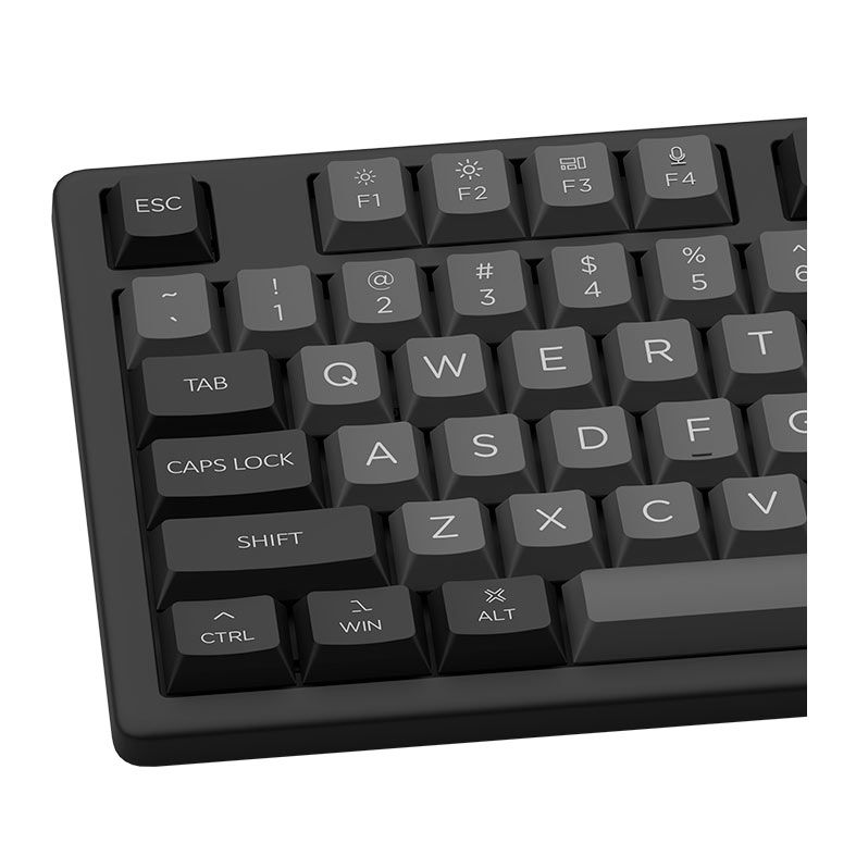 Kit Teclado e Mouse Monsgeek MX108, Bluetooth, 1200DPI, Preto e Prata , MONSGEEK-MX108-SILVER