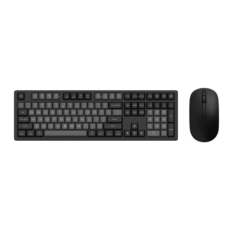 Kit Teclado e Mouse Monsgeek MX108, Bluetooth, 1200DPI, Preto e Prata , MONSGEEK-MX108-SILVER