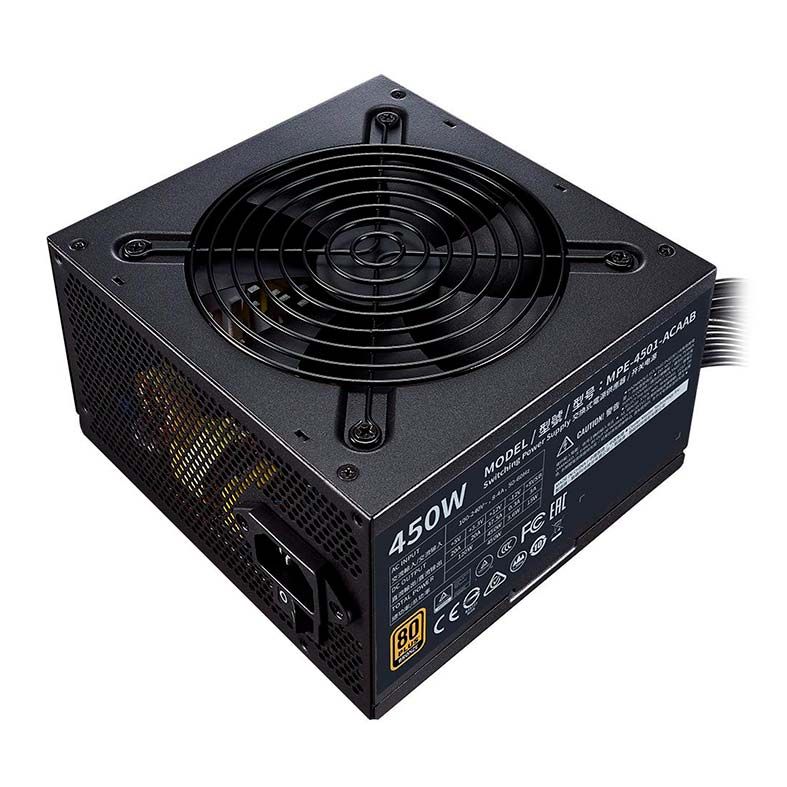 Fonte Cooler Master MWE 450, 450W, Bronze 80 Plus, Preto, MPE-4501-ACAAB-BR
