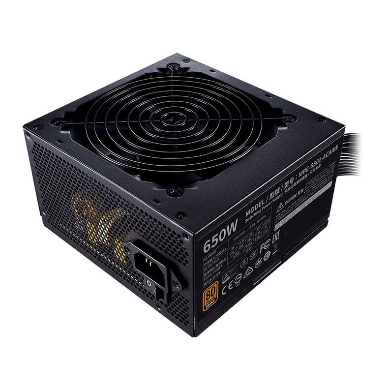 Fonte Cooler Master MWE 650 Bronze V2, 650W, 80 Plus Bronze, Preto, MPE-6501-ACAAW-BBR