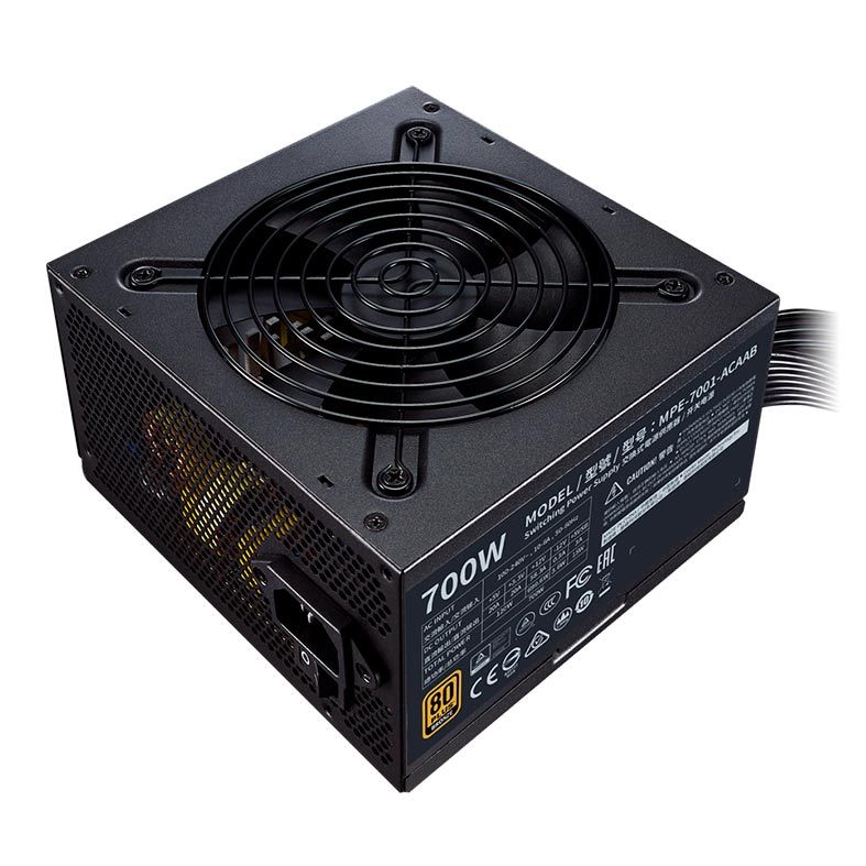 Fonte Cooler Master MWE 700, 700W, 80 Plus Bronze, Preto, MPE-7001-ACAAB-BR