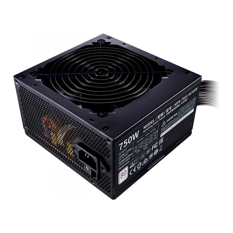 Fonte Cooler Master MWE 750 White, 750W, 80 Plus White, Preto, MPE-7501-ACAAW-BR