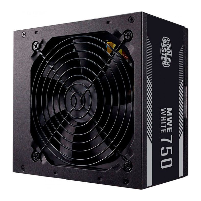 Fonte Cooler Master MWE 750 White, 750W, 80 Plus White, Preto, MPE-7501-ACAAW-BR