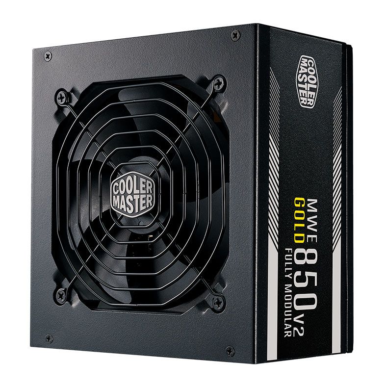Fonte Cooler Master MWE 850 Gold V2, 850W, Full Modular, 80 Plus Gold, Preto, MPE-8501-AFAAG-WO