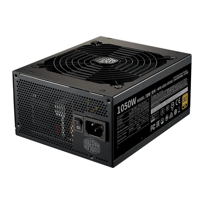 Fonte Cooler Master MWE 1050 V2, 1050W, Full-Modular, 80 Plus Gold, Preto, MPE-A501-AFCAG-WO