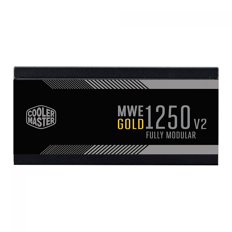 Fonte Cooler Master MWE Gold V2, 1250W, ATX 3.0, PCI-E 5.0, Full Modular, 80 Plus Gold, Preta, MPE-C501-AFCAG-3BR