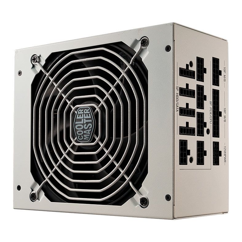 Fonte Cooler Master GX 1250 Gold, 1250W, ATX 3.0, PCI-E 5.0, Full Modular, 80 Plus Gold, Branca, MPE-C501-AFCAG-3GB1