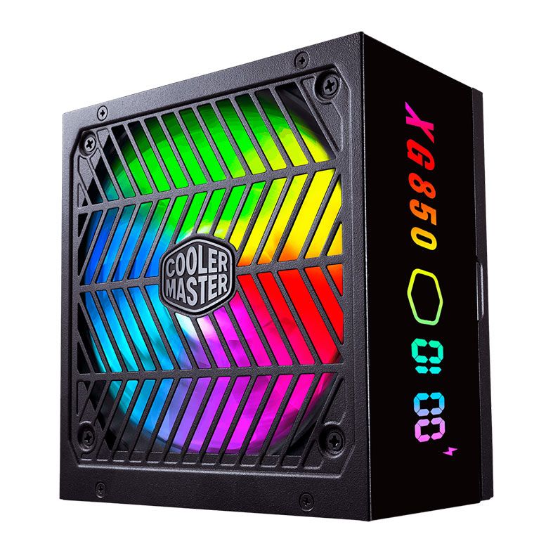Fonte Cooler Master XG Plus 850 Platinum, 850W, ARGB, Full Modular, 80 Plus Platinum, Preto, MPG-8501-AFBAP-XWO
