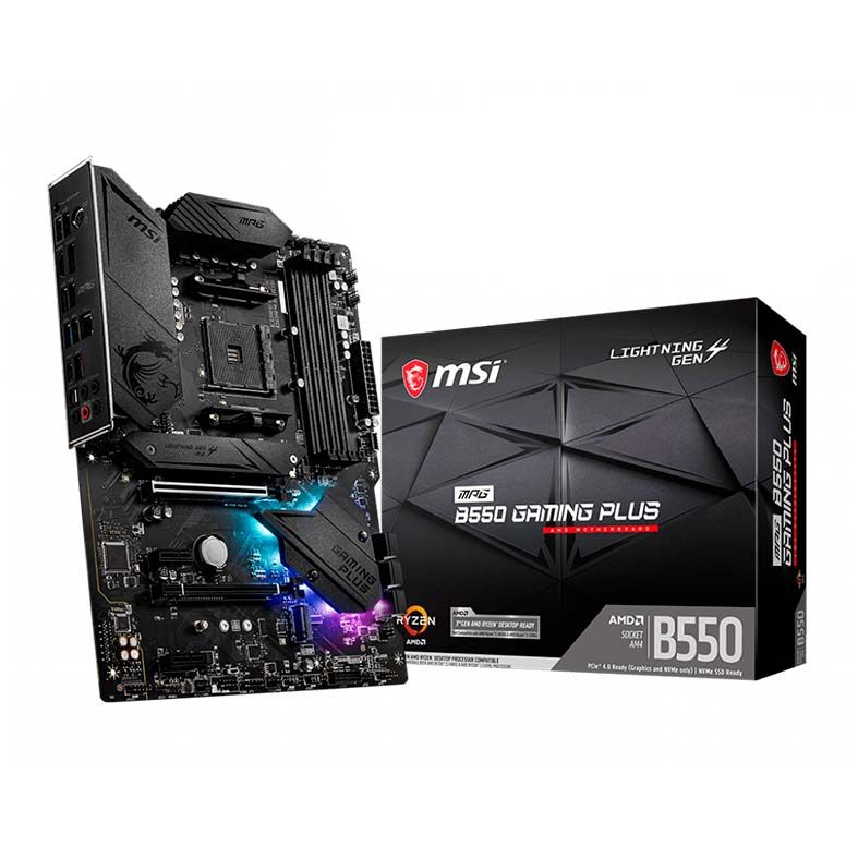 Placa Mae MSI MPG B550 Gaming Plus DDR4 Socket AM4 Chipset AMD