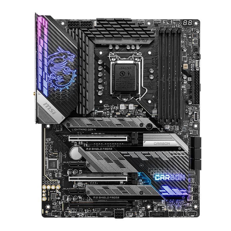 Placa Mae MSI MPG Z590 Gaming Carbon Wifi, DDR4, Socket LGA1200, ATX, Chipset Intel Z590, MPG Z590 GAMING CARBON WIFI