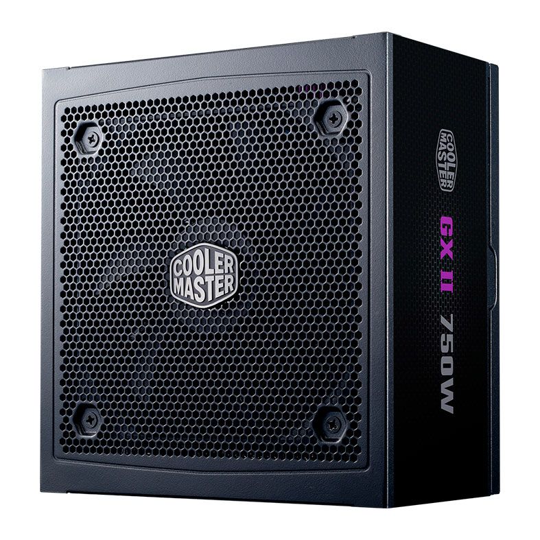 Fonte Cooler Master GX II 750 Gold, 750W, PCI-e 5.0, Full Modular, 80 Plus Gold, Preto, MPX-7503-AFAG-2BWO
