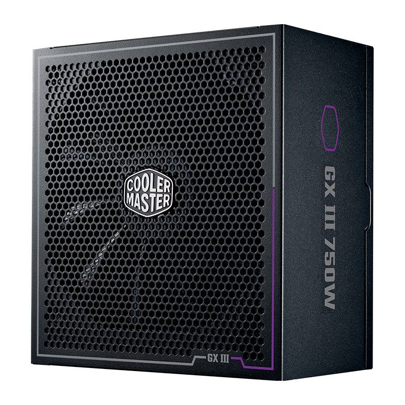 Fonte Cooler Master GX III 750 Gold, 750W, PCI-E 5.0, Full Modular, 80 Plus Gold, Preto, MPX-7503-AFAG-BWO