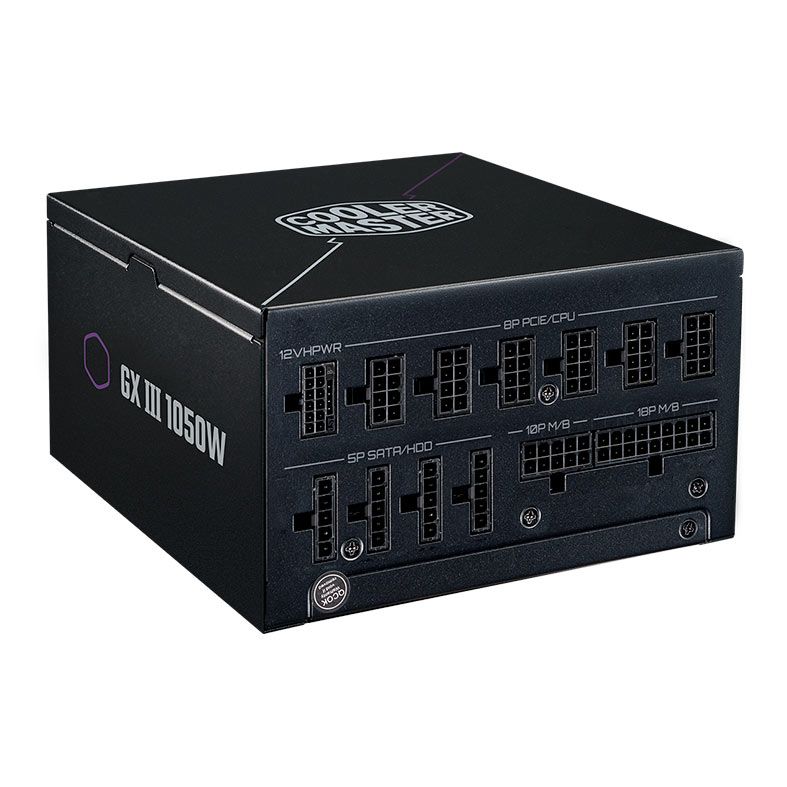 Fonte Cooler Master GX III 1050 Gold, 1050W, PCI-E 5.0, Full Modular, 80 Plus Gold, Preto, MPX-A503-AFAG-BWO
