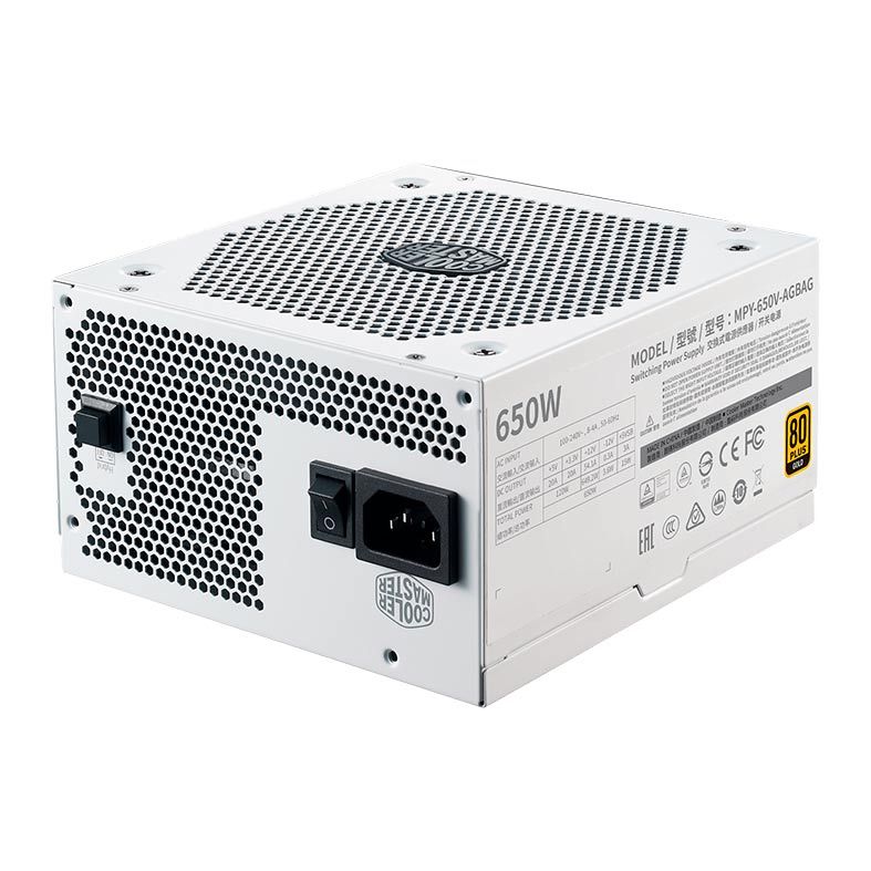 Fonte Cooler Master V650 Gold V2 White Edition Full-Modular 80 Plus Gold, MPY-650V-AGBAG-WO