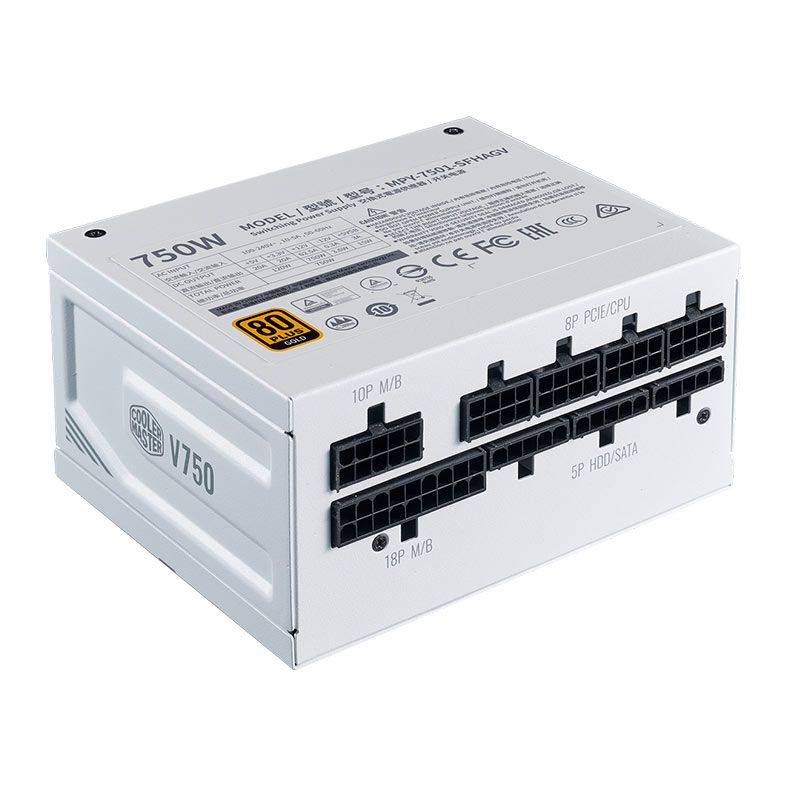 Fonte Cooler Master V750 SFX Gold, 750W, Full Modular, 80 Plus Gold, Branco, MPY-7501-SFHAGV-WW