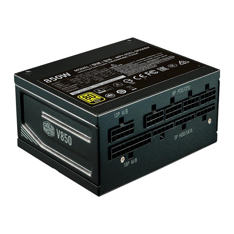 Fonte Cooler Master V850 SFX, 850W, Full-Modular, Gold 80 Plus, Preto, MPY-8501-SFHAGV-WO