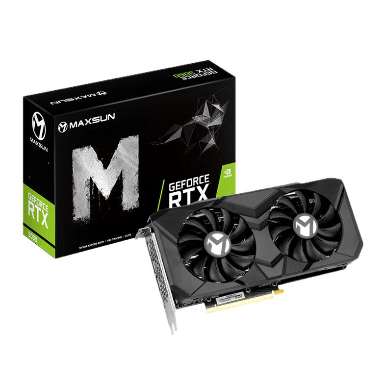 Placa de Video Maxsun GeForce RTX 3060, 12GB, GDDR6, 192-bit, MS-RTX3060-TRB-12G