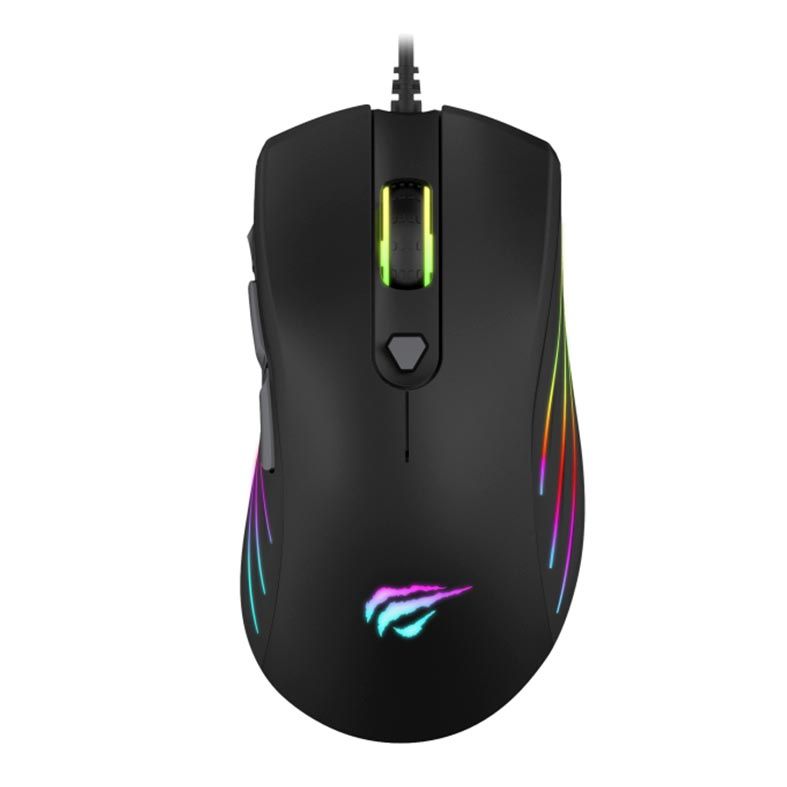 Mouse Gamer Havit MS1002 RGB 3200DPI Preto