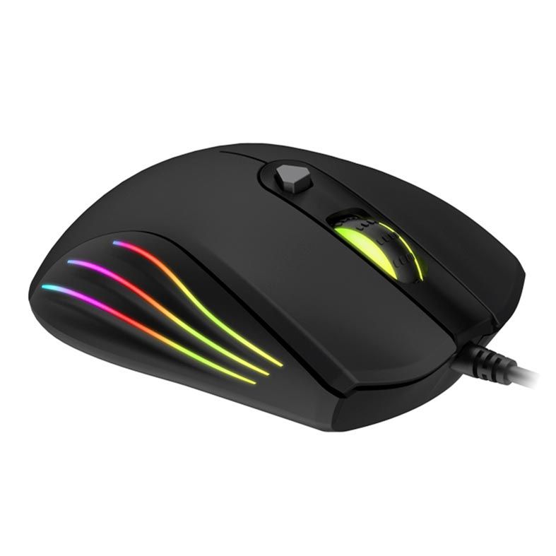 Mouse Gamer Havit MS1002 RGB 3200DPI Preto