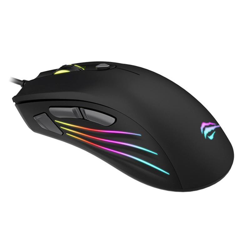 Mouse Gamer Havit MS1002 RGB 3200DPI Preto