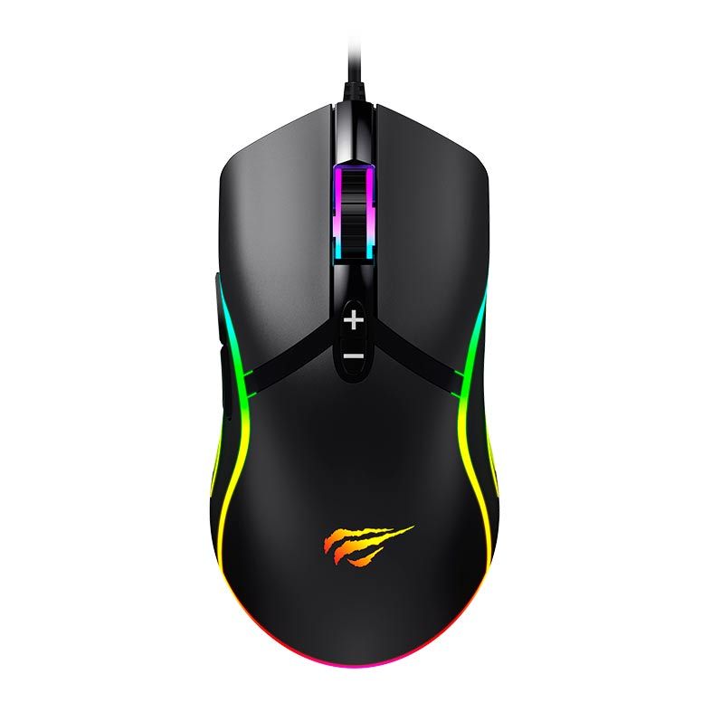 Mouse Gamer Havit MS1026 6400DPI Preto RGB, MS1026