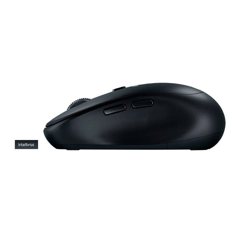 Mouse Wireless Intelbras MSI 200, 2400DPI, Preto, MSI200-PRETO