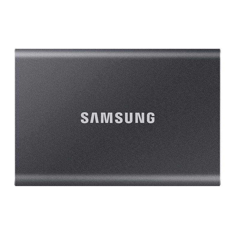 SSD Externo Samsung T7, 1TB, USB 3.2, Cinza, MU-PC1T0T-WW