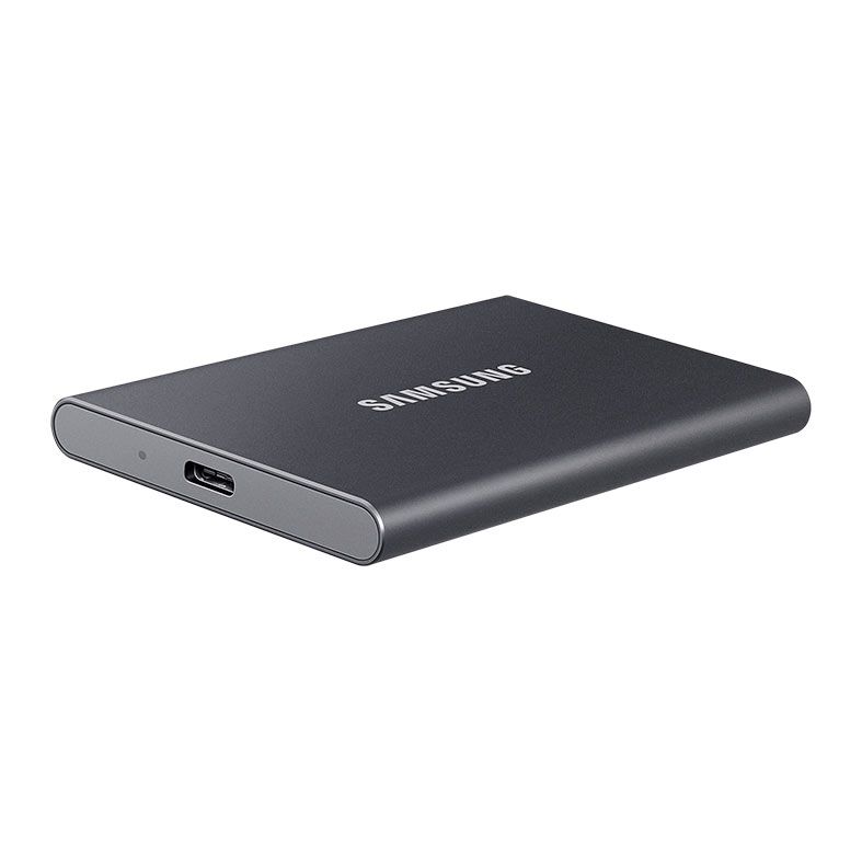 SSD Externo Samsung T7, 1TB, USB 3.2, Cinza, MU-PC1T0T-WW