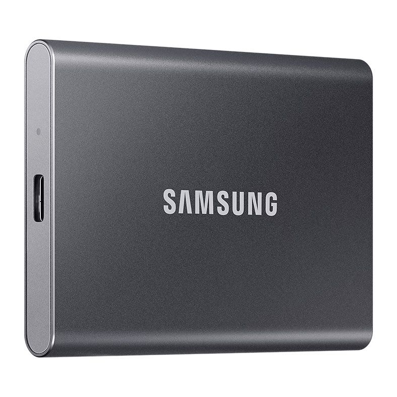 SSD Externo Samsung T7, 500GB, USB 3.2, Cinza, MU-PC500T-WW