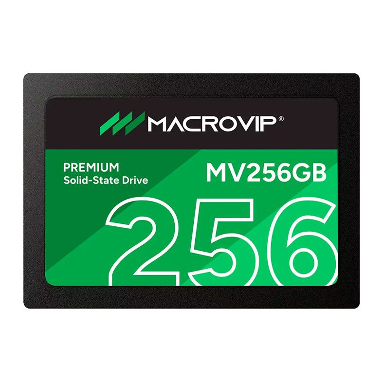 SSD Macrovip Premium, 256GB, 2.5, Sata III 6GB/s, Leitura 520MB/s, Gravacao 450/MBs, MV256GB