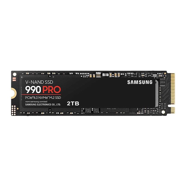 SSD Samsung 990 Pro, 2TB, M.2 2280, PCIe NVMe, Leitura 7450MB/s