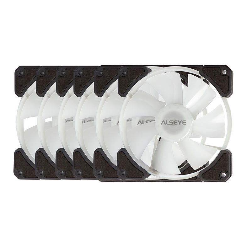 Kit Ventoinhas Alseye N12 Pro, ARGB, 6X120mm, Preto, N12-PRO-B